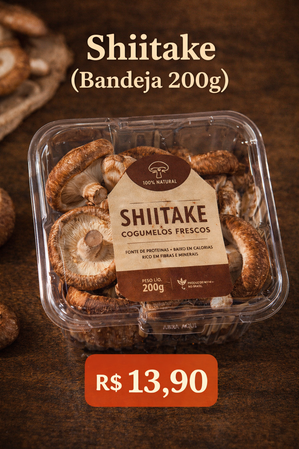 Shiitake Inteiro 200g
