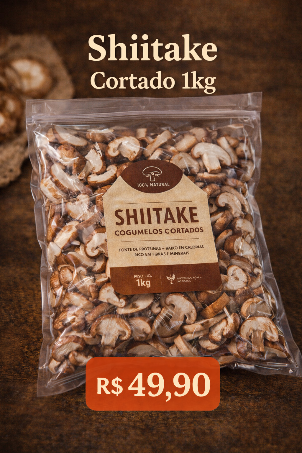 Shiitake Cortado 1kg